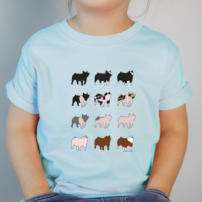 Pig Breeds One Piece/T-Shirt (Newborn - Youth XL) - Multiple Colors!