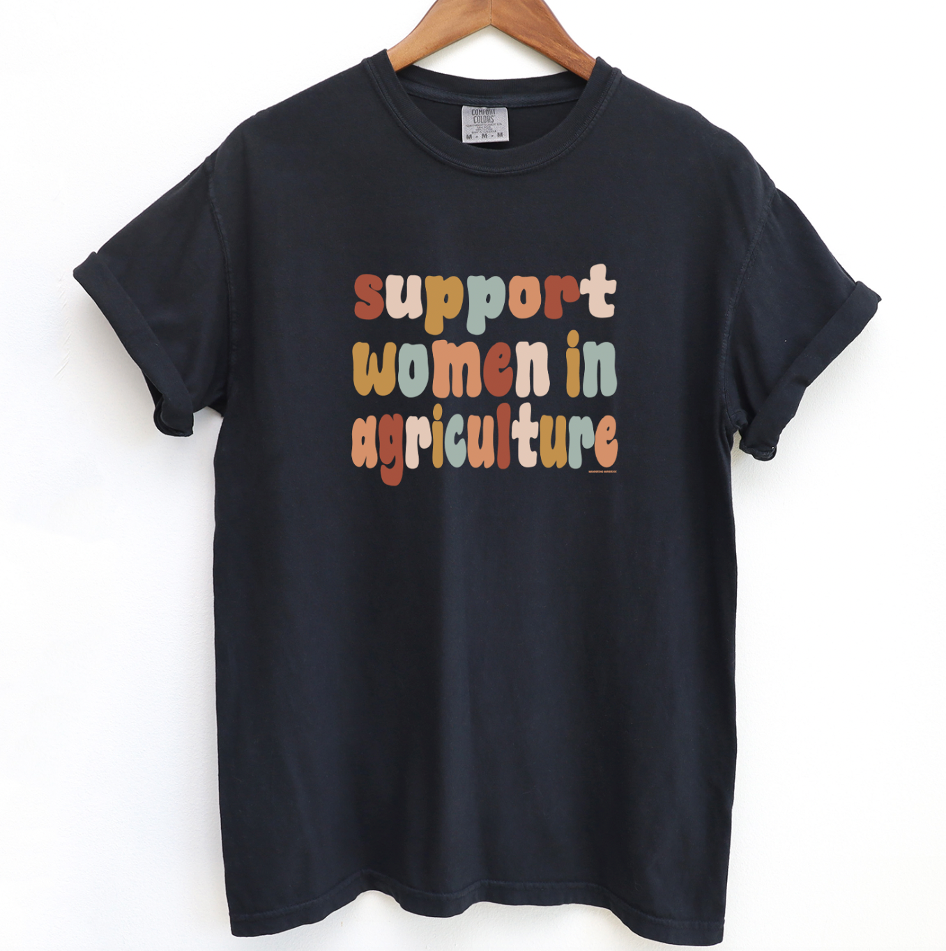 Boho Support Women In Agriculture ComfortWash/ComfortColor T-Shirt (S-4XL) - Multiple Colors!