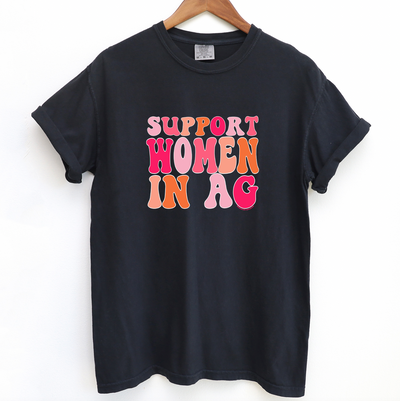 Peachy Support Women In Ag ComfortWash/ComfortColor T-Shirt (S-4XL) - Multiple Colors!