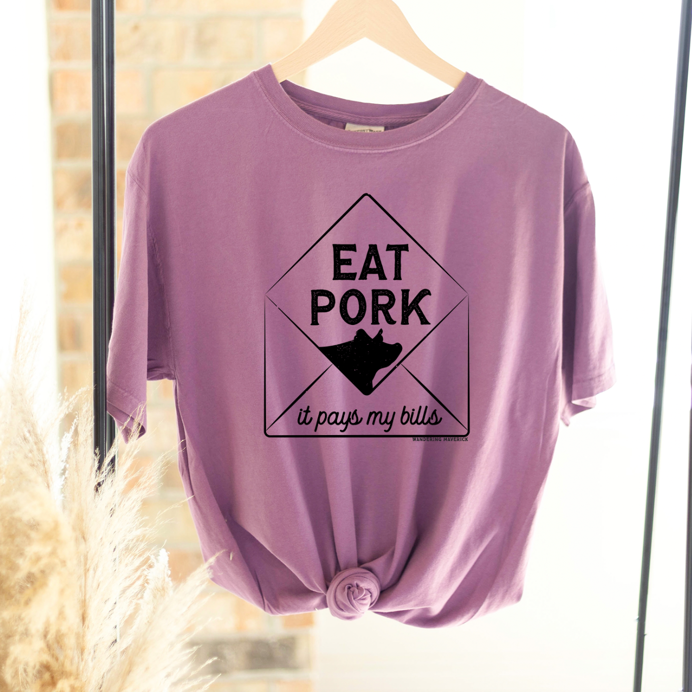 Pork Pays My Bills ComfortWash/ComfortColor T-Shirt (S-4XL) - Multiple Colors!