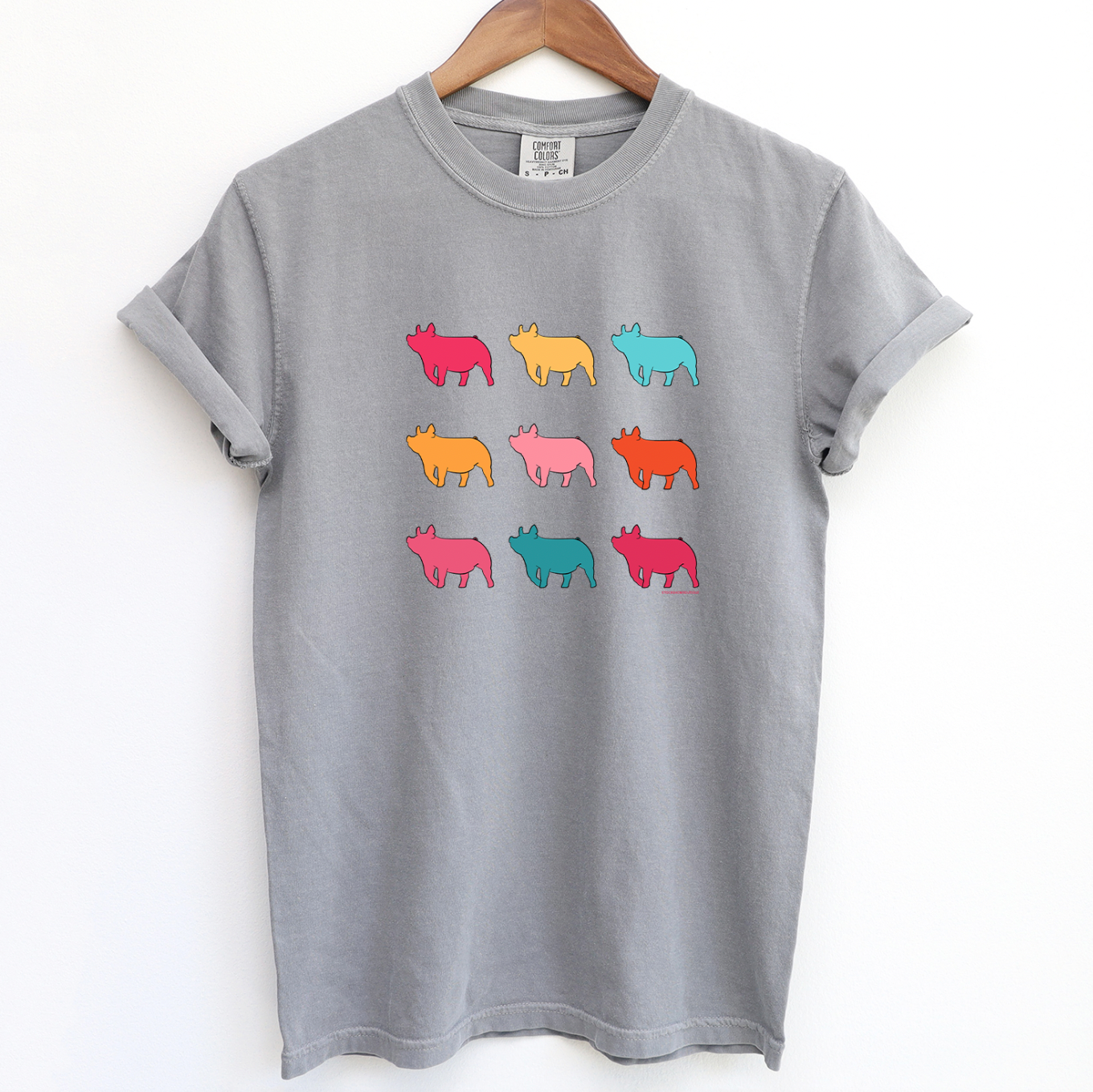 Colorful Pig ComfortWash/ComfortColor T-Shirt (S-4XL) - Multiple Colors!
