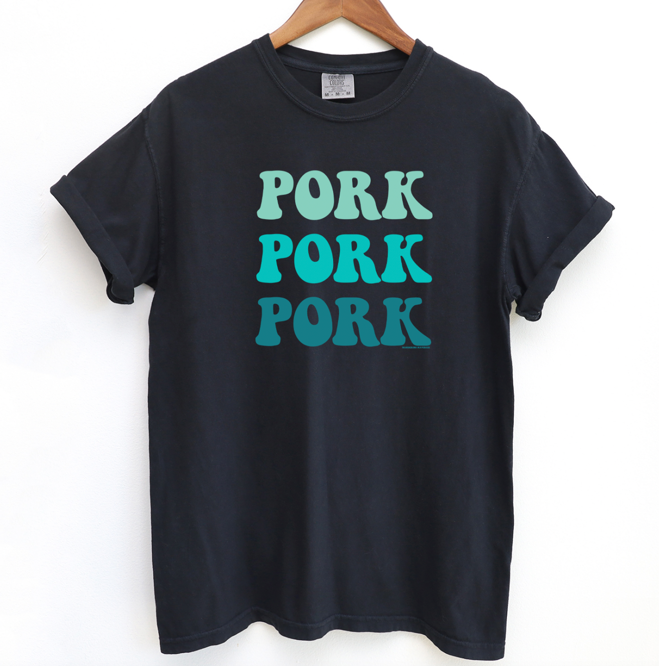 Funky Pork Blue ComfortWash/ComfortColor T-Shirt (S-4XL) - Multiple Colors!