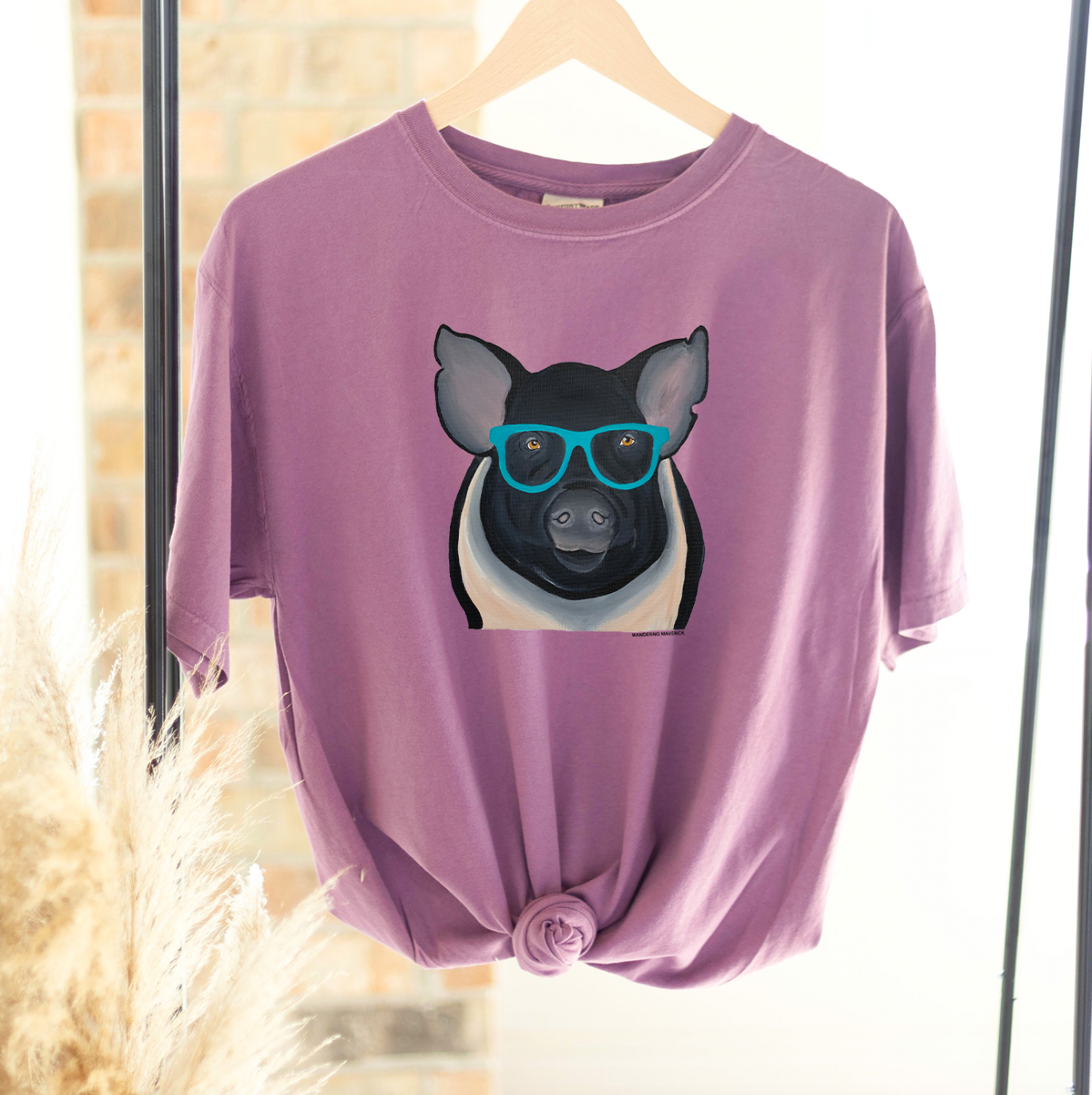 Nerdy Pig Hamp ComfortWash/ComfortColor T-Shirt (S-4XL) - Multiple Colors!