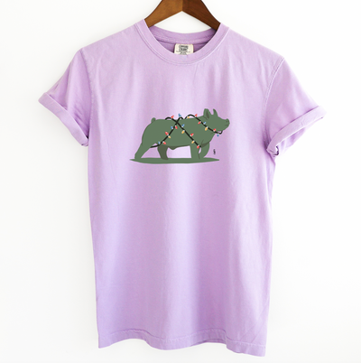 Pig Christmas Lights ComfortWash/ComfortColor T-Shirt (S-4XL) - Multiple Colors!