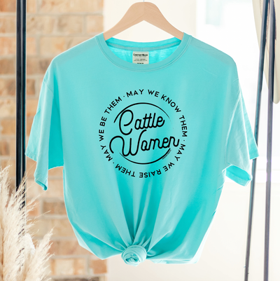 Cattle Woman Circle ComfortWash/ComfortColor T-Shirt (S-4XL) - Multiple Colors!