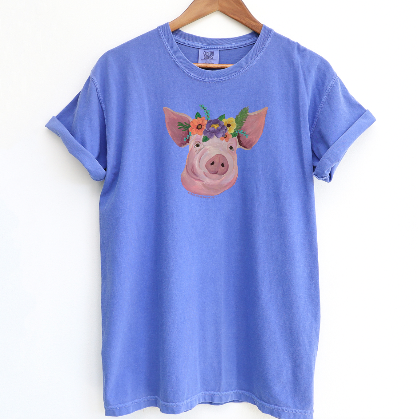 Pig Flower ComfortWash/ComfortColor T-Shirt (S-4XL) - Multiple Colors!