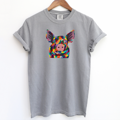 Rainbow Pig ComfortWash/ComfortColor T-Shirt (S-4XL) - Multiple Colors!