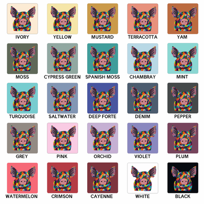 Rainbow Pig ComfortWash/ComfortColor T-Shirt (S-4XL) - Multiple Colors!