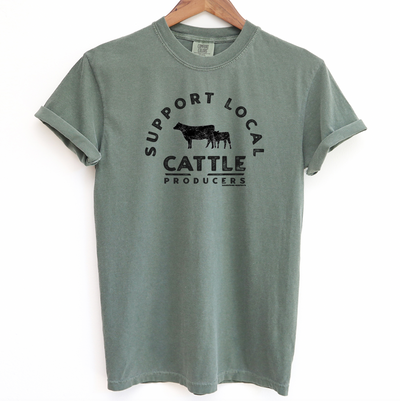Support Local Cattle Producers ComfortWash/ComfortColor T-Shirt (S-4XL) - Multiple Colors!