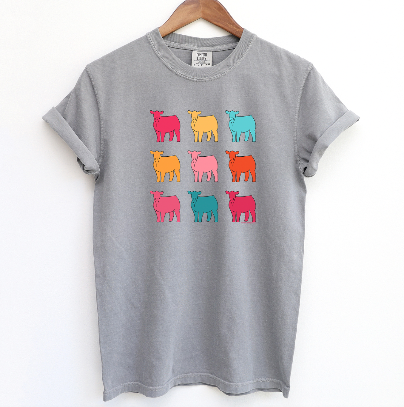 Colorful Steer ComfortWash/ComfortColor T-Shirt (S-4XL) - Multiple Colors!