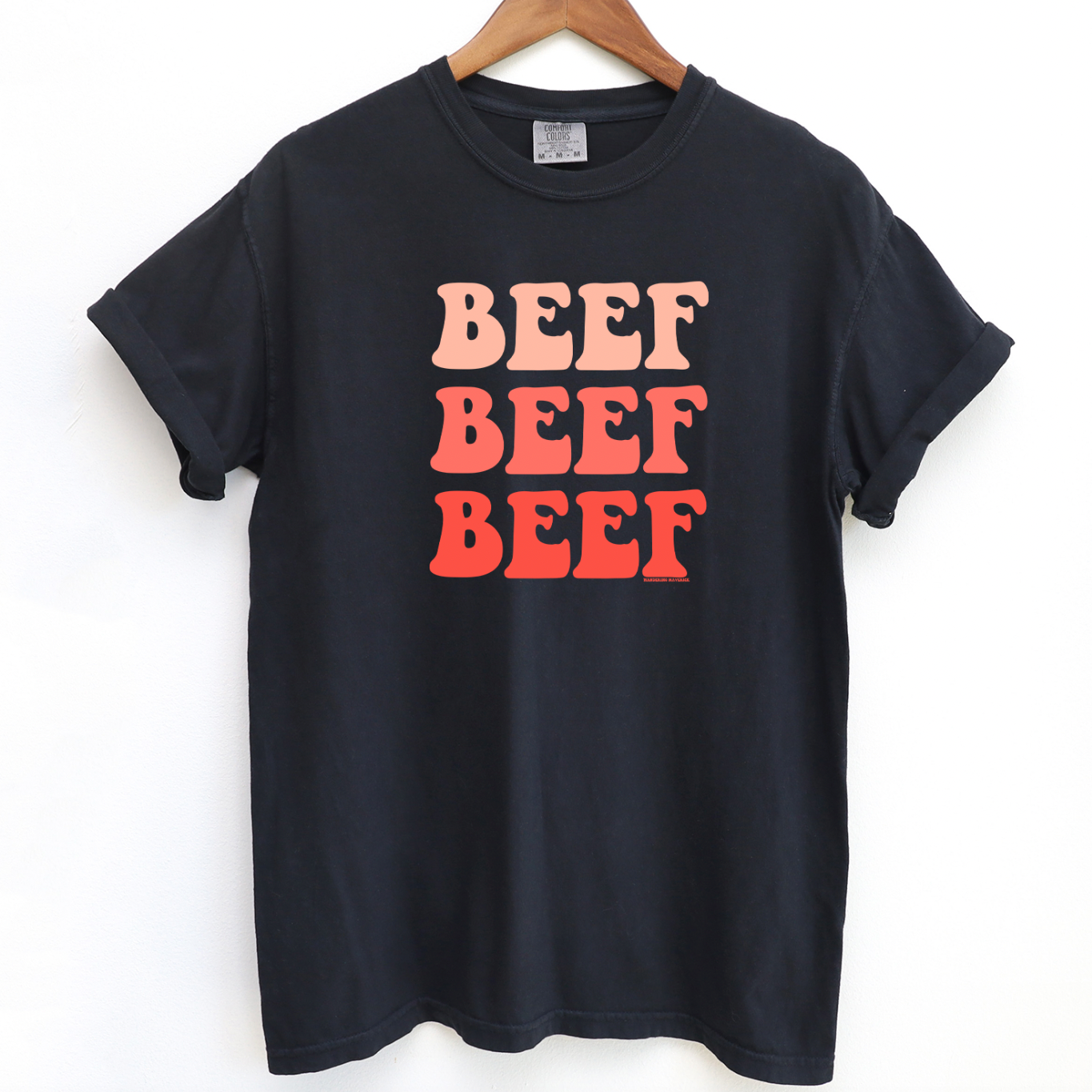 Funky Beef Coral ComfortWash/ComfortColor T-Shirt (S-4XL) - Multiple Colors!