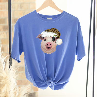 Santa Hat Pig ComfortWash/ComfortColor T-Shirt (S-4XL) - Multiple Colors!