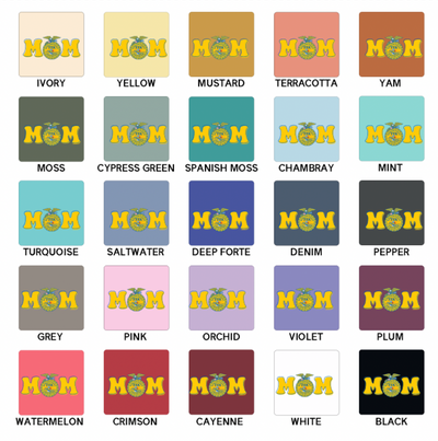 FFA MOM Emblem ComfortWash/ComfortColor T-Shirt (S-4XL) - Multiple Colors!