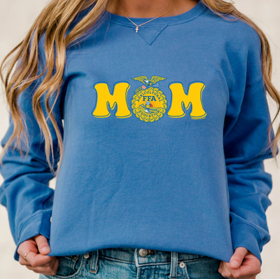 FFA Mom Emblem Crewneck (S-4XL) - Multiple Colors!