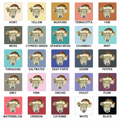 Santa Hat Cow ComfortWash/ComfortColor T-Shirt (S-4XL) - Multiple Colors!