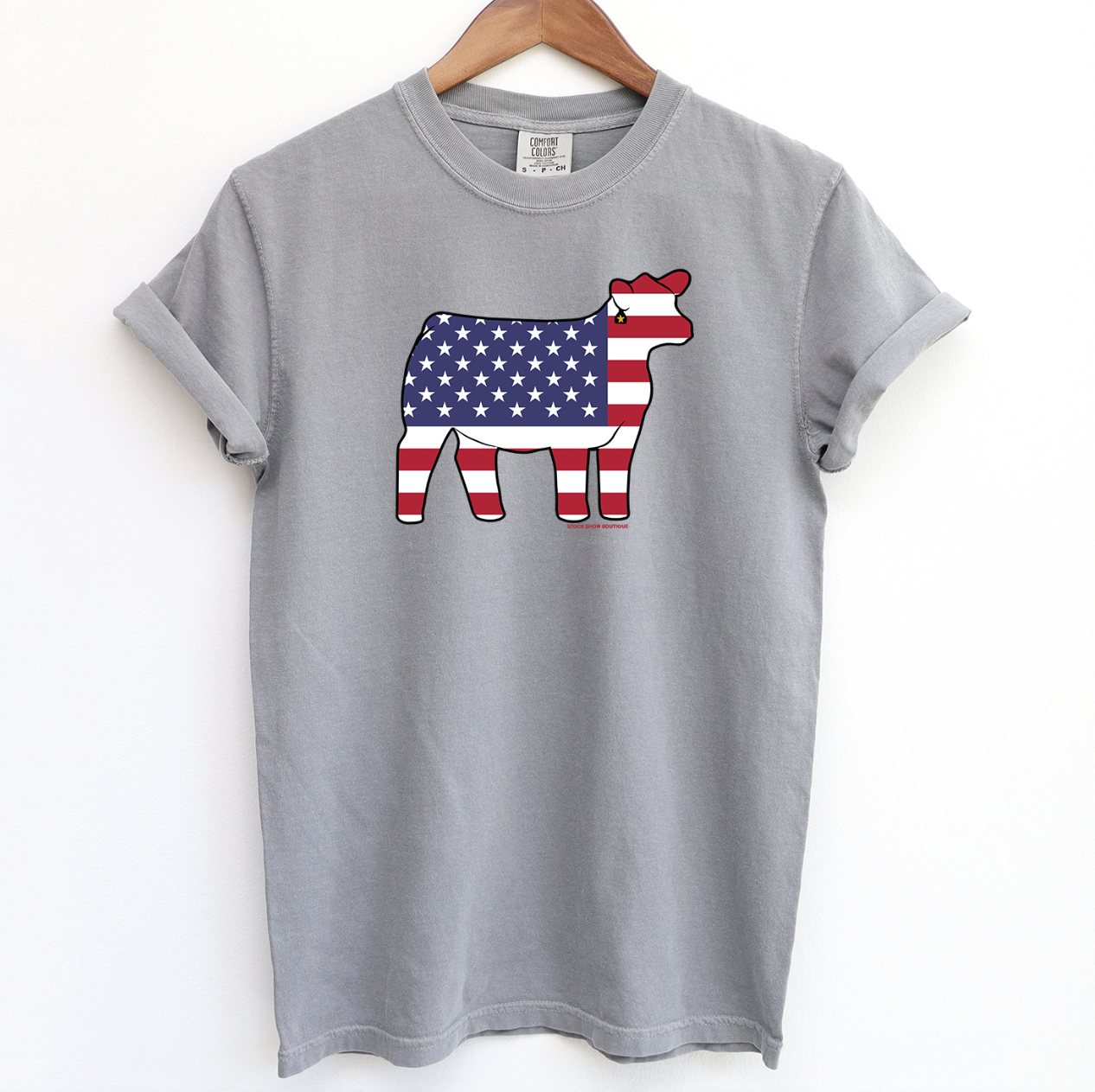 Patriotic Heifer ComfortWash/ComfortColor T-Shirt (S-4XL) - Multiple Colors!
