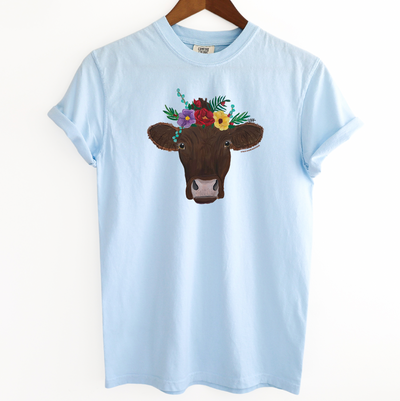Cow Flower ComfortWash/ComfortColor T-Shirt (S-4XL) - Multiple Colors!