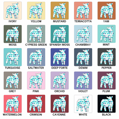 Turquoise Cheetah Heifer ComfortWash/ComfortColor T-Shirt (S-4XL) - Multiple Colors!