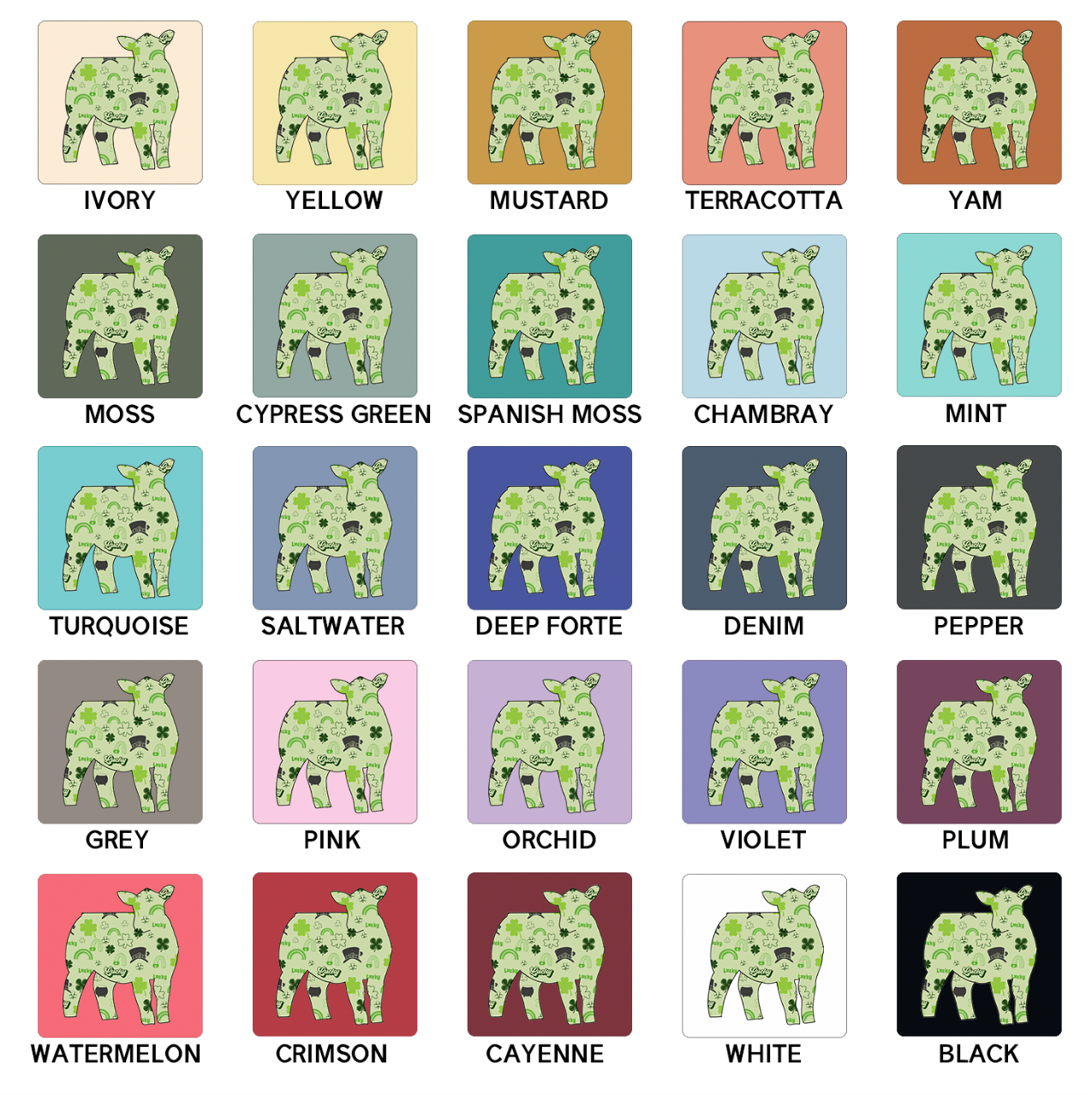 Saint Patrick Heifer ComfortWash/ComfortColor T-Shirt (S-4XL) - Multiple Colors!