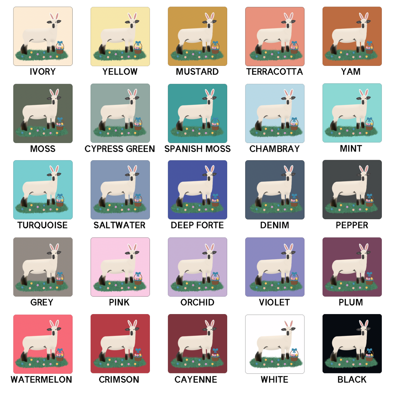 Easter Lamb ComfortWash/ComfortColor T-Shirt (S-4XL) - Multiple Colors!