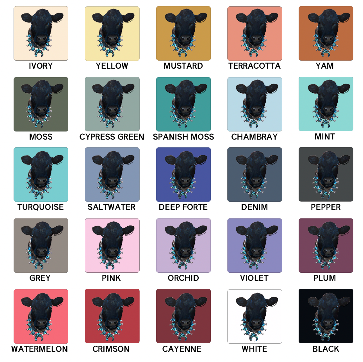 Black Cow Squash ComfortWash/ComfortColor T-Shirt (S-4XL) - Multiple Colors!
