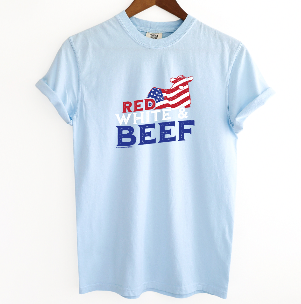 Red White and Beef ComfortWash/ComfortColor T-Shirt (S-4XL) - Multiple Colors!