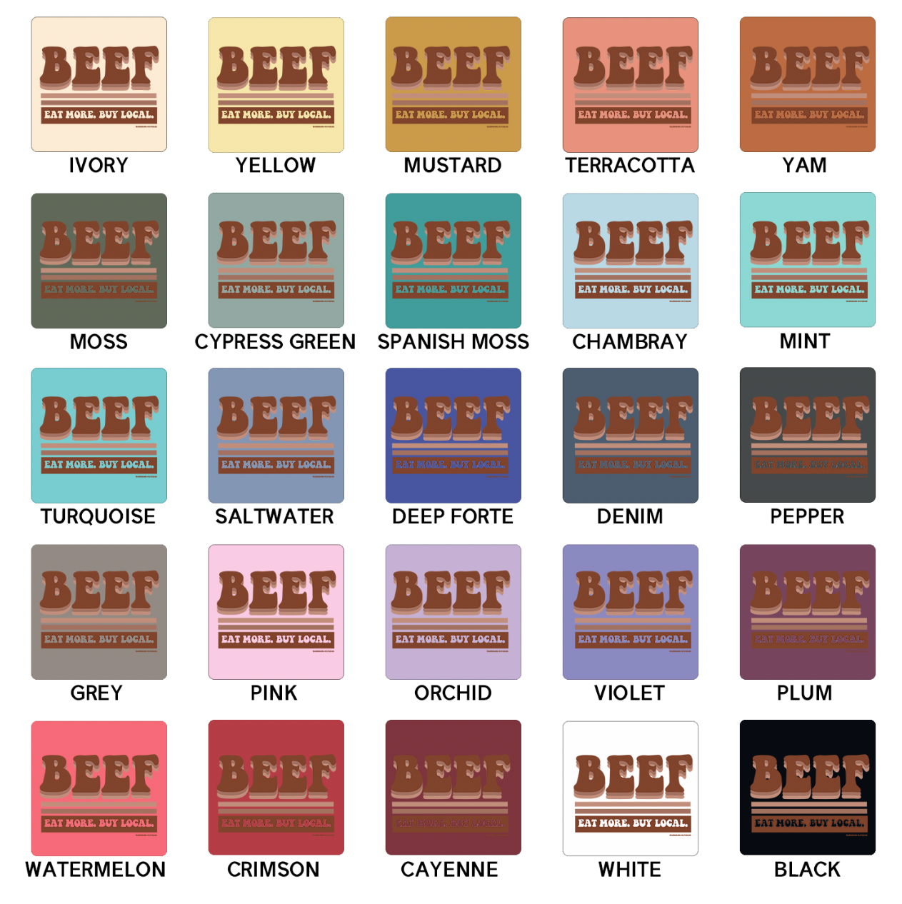 Retro Beef ComfortWash/ComfortColor T-Shirt (S-4XL) - Multiple Colors!