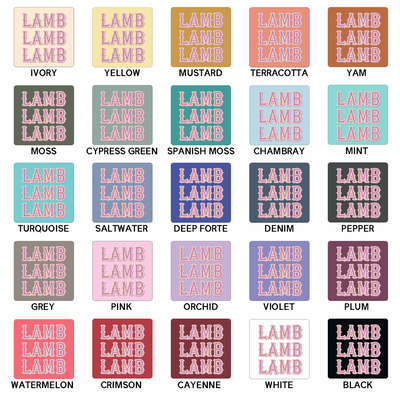 Western Lamb ComfortWash/ComfortColor T-Shirt (S-4XL) - Multiple Colors!