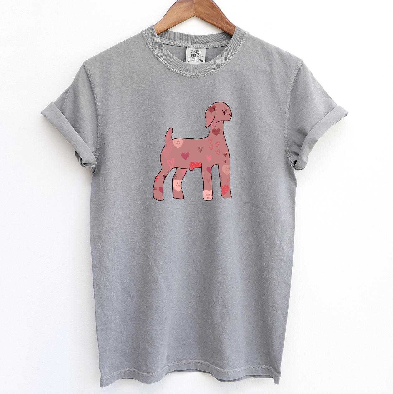 Valentines Goat ComfortWash/ComfortColor T-Shirt (S-4XL) - Multiple Colors!