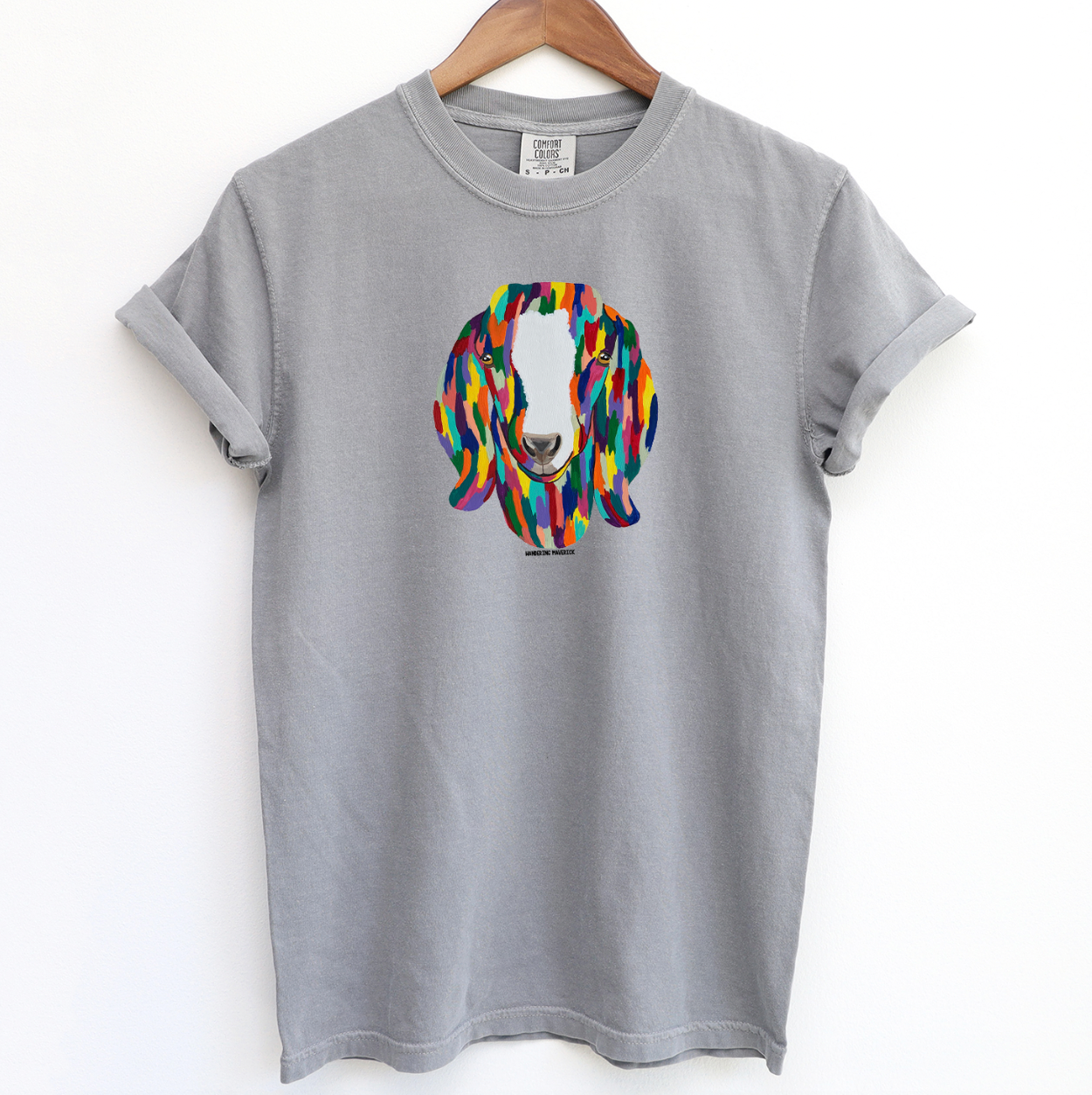 Rainbow Goat ComfortWash/ComfortColor T-Shirt (S-4XL) - Multiple Colors!