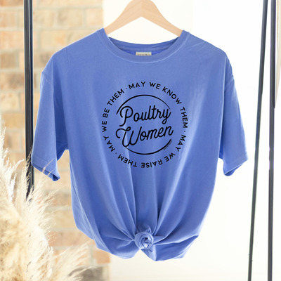 Poultry Women Circle ComfortWash/ComfortColor T-Shirt (S-4XL) - Multiple Colors!