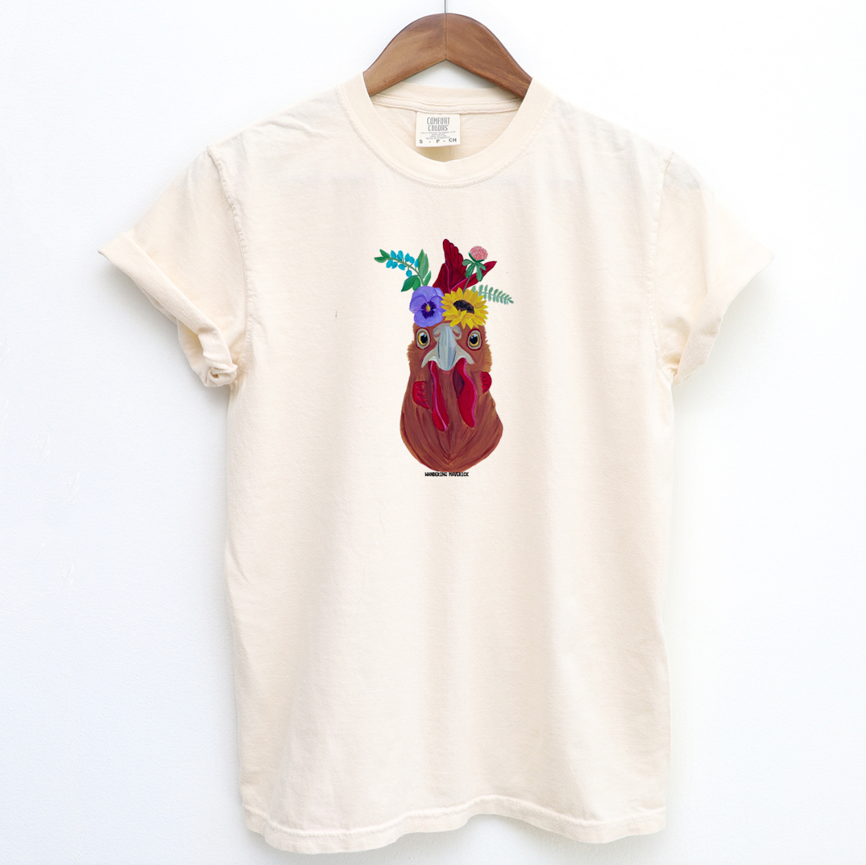 Chicken Flower ComfortWash/ComfortColor T-Shirt (S-4XL) - Multiple Colors!