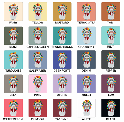 Chicken Headdress ComfortWash/ComfortColor T-Shirt (S-4XL) - Multiple Colors!