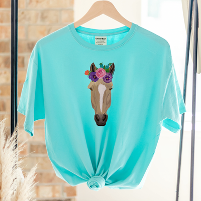 Horse Flower ComfortWash/ComfortColor T-Shirt (S-4XL) - Multiple Colors!