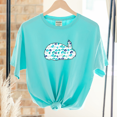 Turquoise Cheetah Rabbit ComfortWash/ComfortColor T-Shirt (S-4XL) - Multiple Colors!