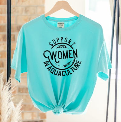 Support Women In Aquaculture ComfortWash/ComfortColor T-Shirt (S-4XL) - Multiple Colors!