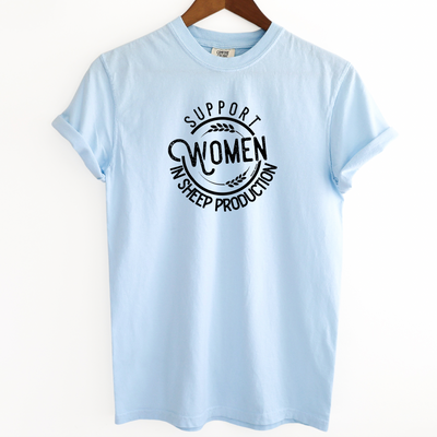 Support Women In Sheep Production ComfortWash/ComfortColor T-Shirt (S-4XL) - Multiple Colors!