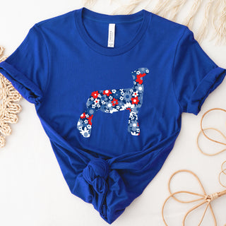 Patriotic Daisy Lamb T-Shirt (XS-4XL) - Multiple Colors!