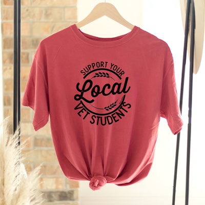 Support Your Local Vet Students ComfortWash/ComfortColor T-Shirt (S-4XL) - Multiple Colors!