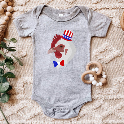 Red, White & Blue Chicken One Piece/T-Shirt (Newborn - Youth XL) - Multiple Colors!