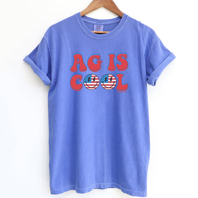 Patriotic Ag Is Cool ComfortWash/ComfortColor T-Shirt (S-4XL) - Multiple Colors!