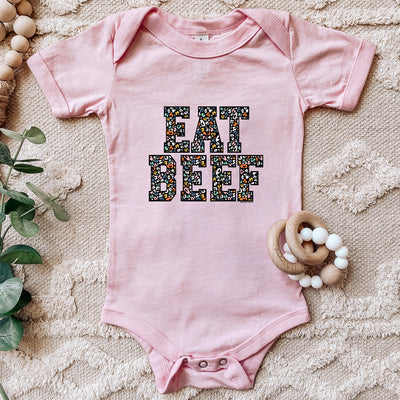 Colorful Cheetah Eat Beef One Piece/T-Shirt (Newborn - Youth XL) - Multiple Colors!