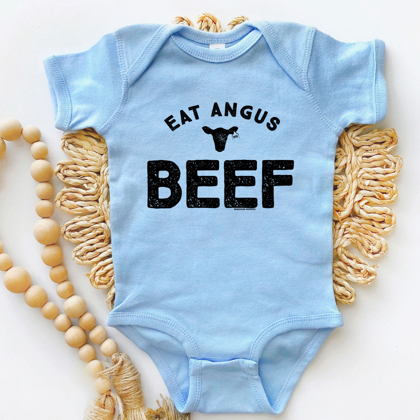 Eat Angus Beef One Piece/T-Shirt (Newborn - Youth XL) - Multiple Colors!