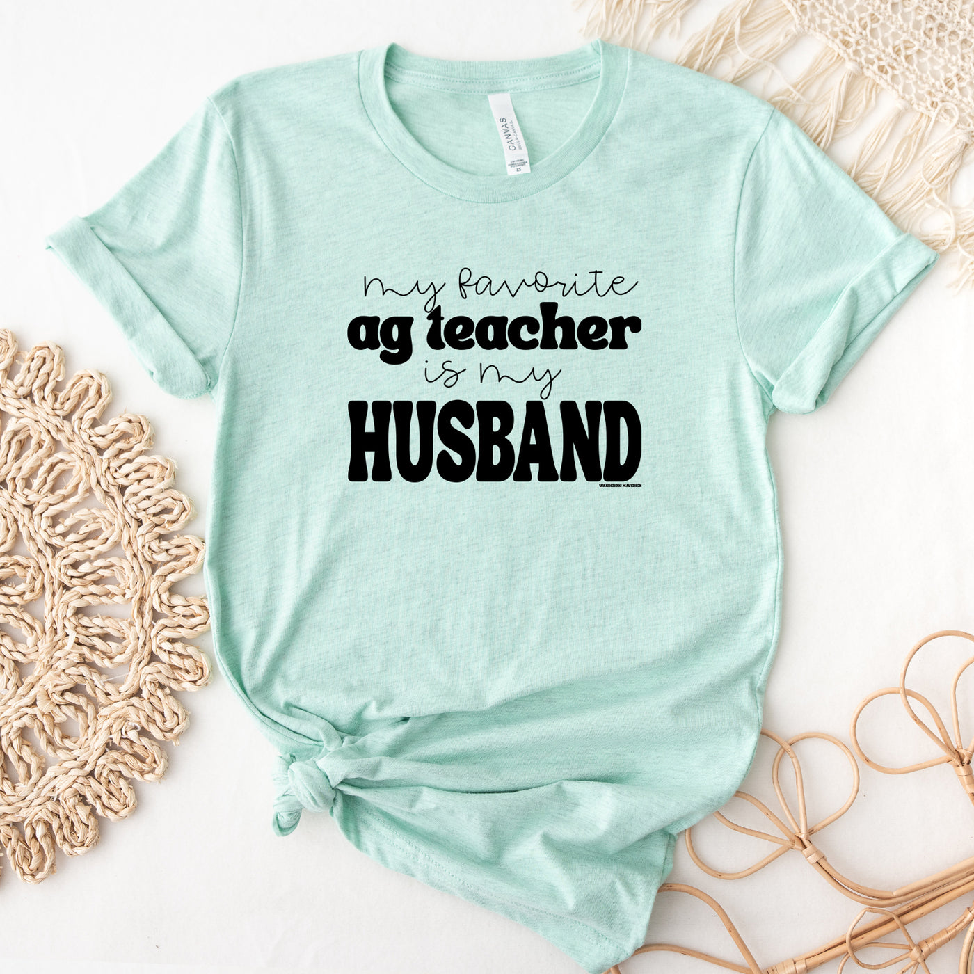 My Favorite Ag Teacher Is My Husband T-Shirt (XS-4XL) - Multiple Colors!