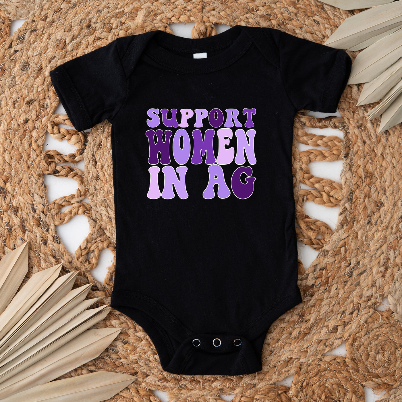 Purple Support Women In Ag One Piece/T-Shirt (Newborn - Youth XL) - Multiple Colors!
